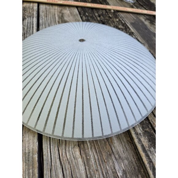 Round 14" White MCM Glass Ceiling Shade Light Dome Atomic Starburst - Picture 2 of 11